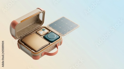 Portable solar charging kit for outdoor learning and education accessibility