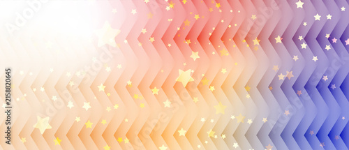 Colorful Gradient Abstract Background with Stars and Geometric Pattern