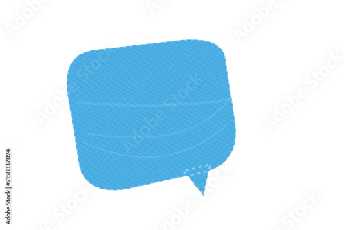 Speech bubble graphic for messaging and communication design