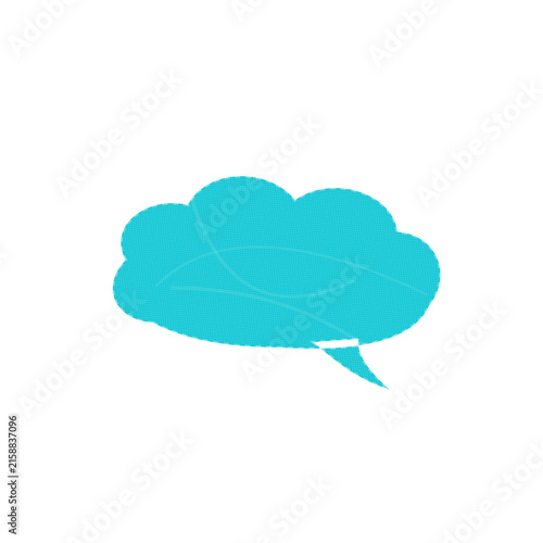 Speech bubble graphic for messaging and communication design