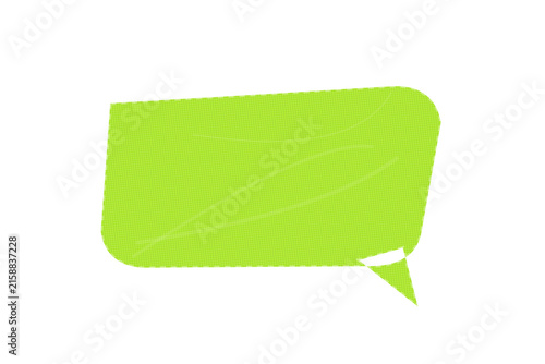 Speech bubble graphic for presentations and social media designs