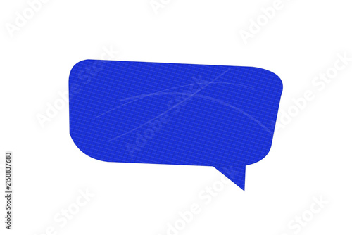 Speech bubble graphic with gradient fill for conversation design