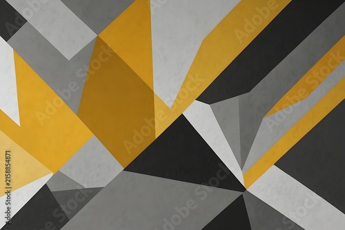 Modern yellow gray and white abstract geometric background for trendy design projects