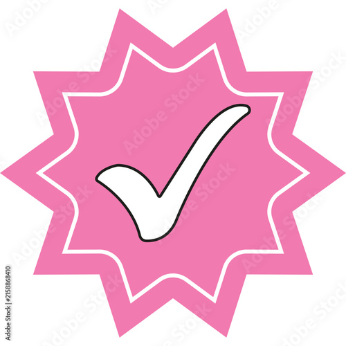 Flat Checked Point Decoration