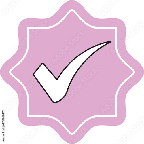 Flat Checked Point Decoration
