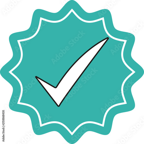 Flat Checked Point Decoration