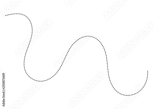 Foto Abstract Hand-Drawn Dotted Line Collection