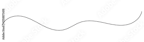 Abstract Hand-Drawn Dotted Line Collection. Dotted Spiral Curve Line. Hand Sketched Curly Border. Curly dotted line. Long dashed hand drawn squiggle.