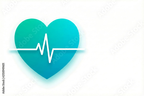 Heart pulse line showing medical healthcare concept