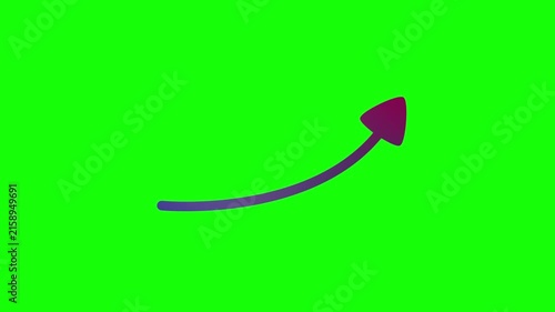 Gradient Arrow Flow with Green Screen 4K Smooth Motion Direction Animation for VFX and Video Editing