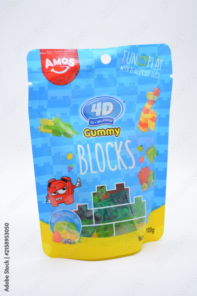 Fototapeta premium Amos 4D Gummy Blocks pack in Manila, Philippines