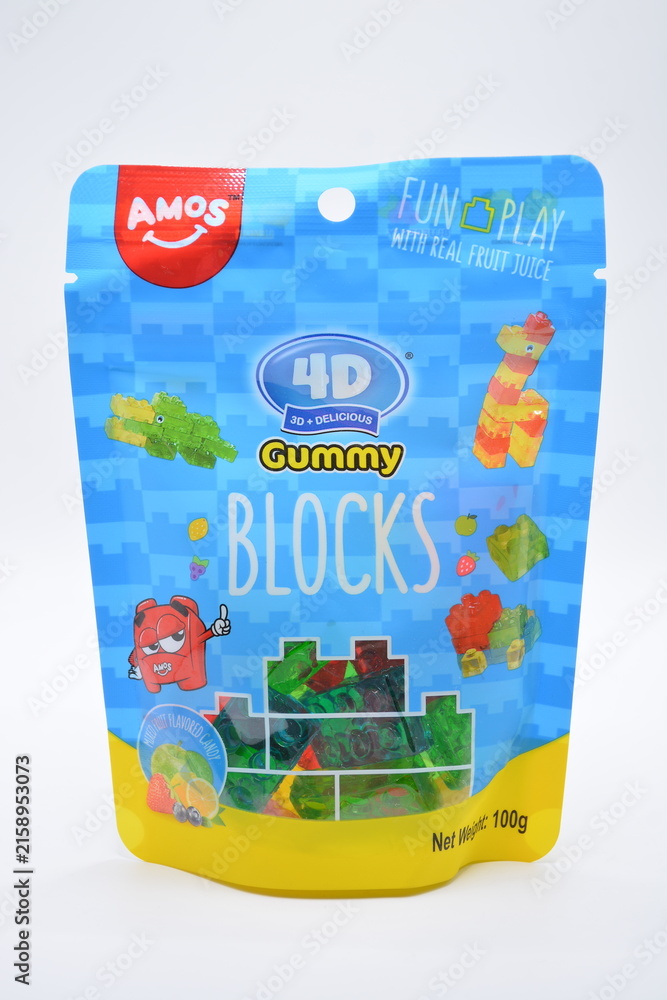 Fototapeta premium Amos 4D Gummy Blocks pack in Manila, Philippines