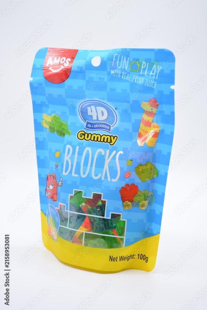 Fototapeta premium Amos 4D Gummy Blocks pack in Manila, Philippines