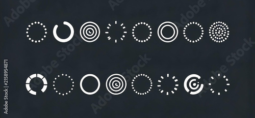 Circular Loading Spinner and Progress Indicator Icons