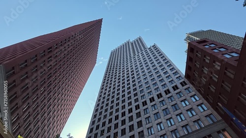 Low Angle View Looking Up at Ministry Towers