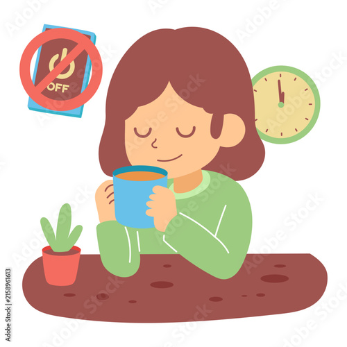 This screentime sticker is suitable for Mental Health and Self-Care Checklist