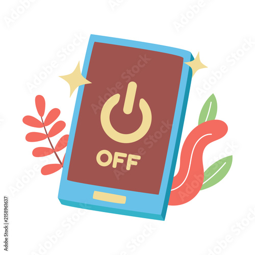This unplugging sticker is suitable for Mental Health and Self-Care Checklist