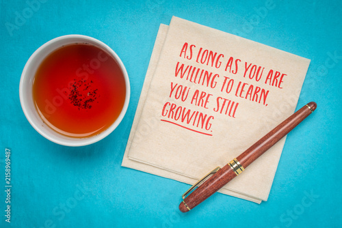 Fotografía As Long as You Are Willing to Learn, You Are Still Growing