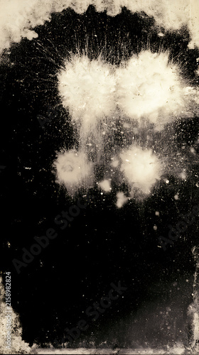 Vintage Grunge Film Grain Texture Background with Light Burst Overlay
