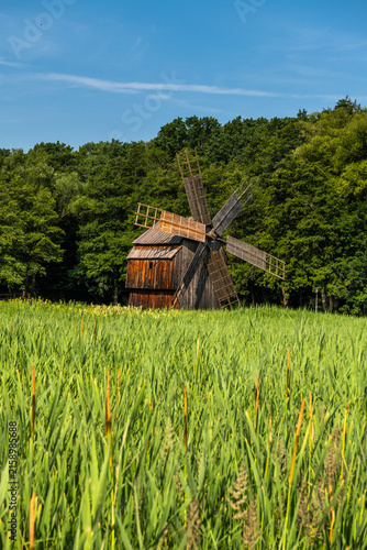 Historic Windmill on Agricultural Land in Romania