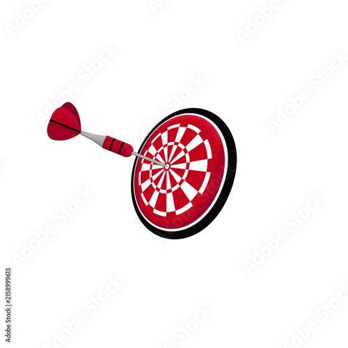 Dart target aiming game sport logo design
