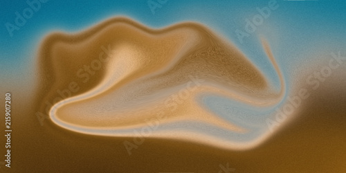 Abstract flowing wave background with gold liquid texture and soft light.