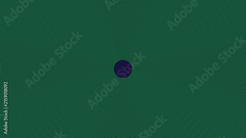Abstract geometric pattern with concentric circles in dark green shade.