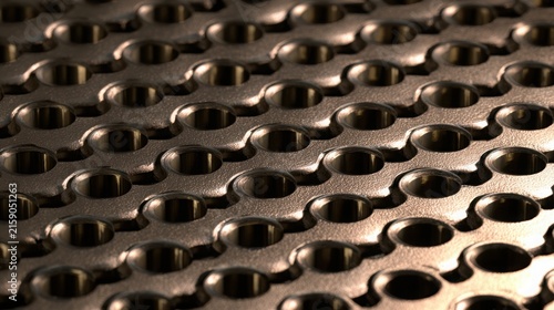 Ultra realistic extreme macro texture of hundreds of identical industrial metal rivets densely covering the frame, repeating circular heads, brushed