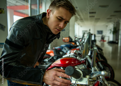 Inspecting Motorcycle Controls.