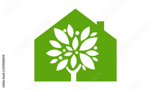 elegant tree house logo template