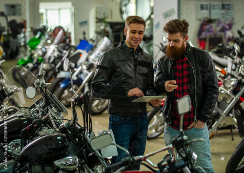 Motorcycle Showroom Consultation.