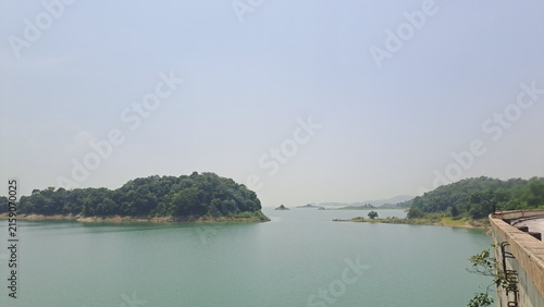 Govind Ballabh Pant Sagar, India's largest artificial lake formed by Rihand Dam in Sonbhadra in Uttar Pradesh, India 