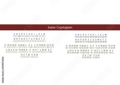 Obraz na płótnie Thanksgiving cryptogram letter puzzle worksheet with unsolved template and solve