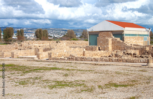 Archaeological site of Nea Paphos on Cyprus island. House of Aion