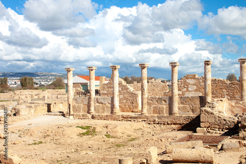 Archaeological site of Nea Paphos on Cyprus island. Hellenistic house