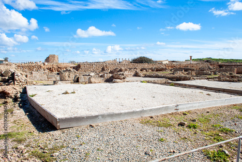 Archaeological site of Nea Paphos on Cyprus island. Hellenistic house