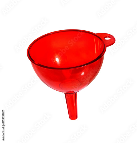 Clear Filter Funnel on White.