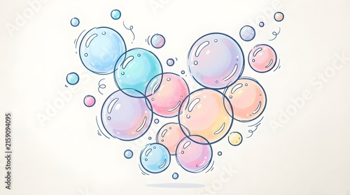 abstract background with balloons