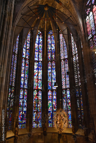 Canvastavla Choeur de la chapelle palatine à Aix-la-Chapelle. Allemagne