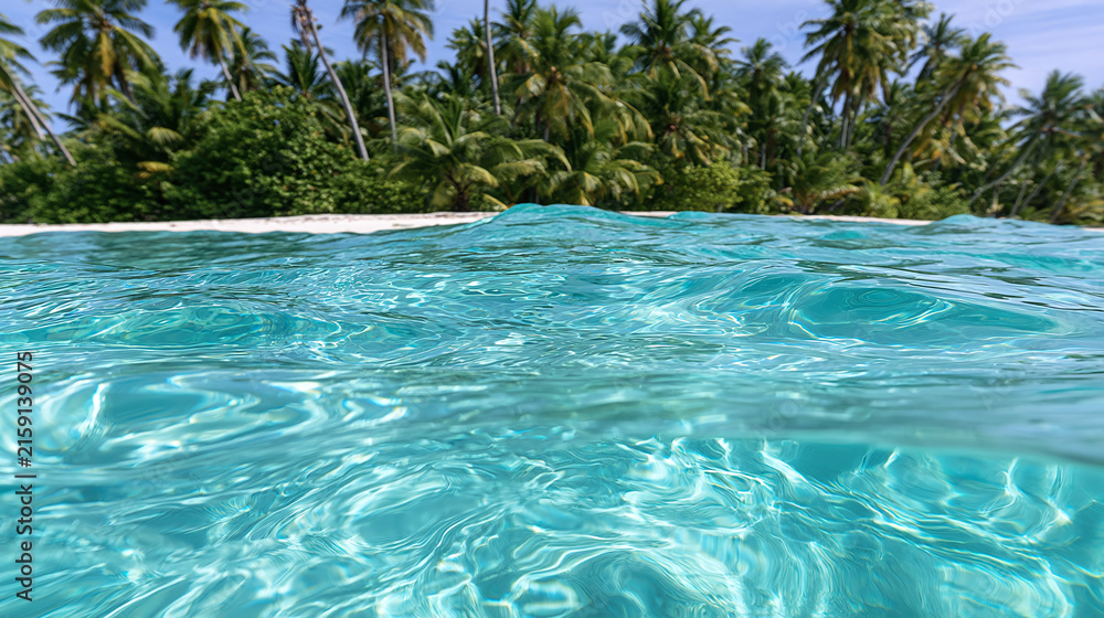 Fototapeta premium tropical sandy beach paradise