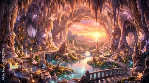 Ancient temple ruins engulfed in mystical fire.