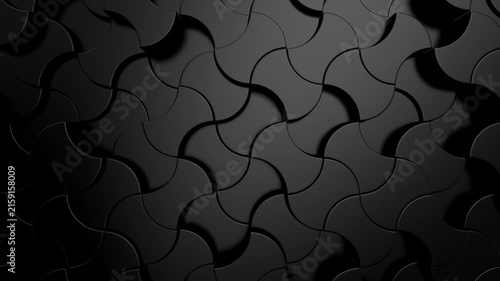 Background of Geometric Shapes. Abstract motion, loop, two color, 3d rendering, 4k resolution
