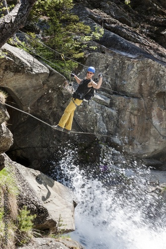 Korbinian Franck, climbing, Stuibenfall, via ferrata, waterfall, Ötztal, Austria