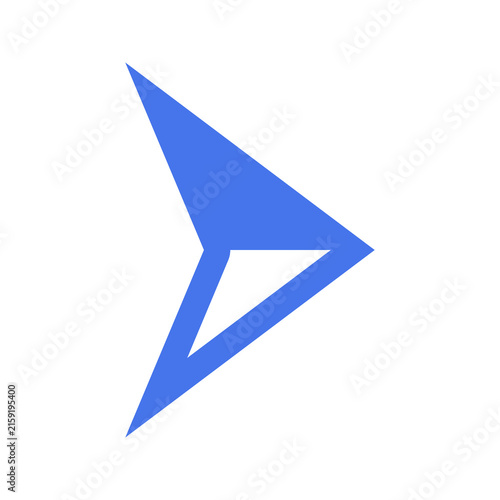 Blue Cursor Arrow Icon