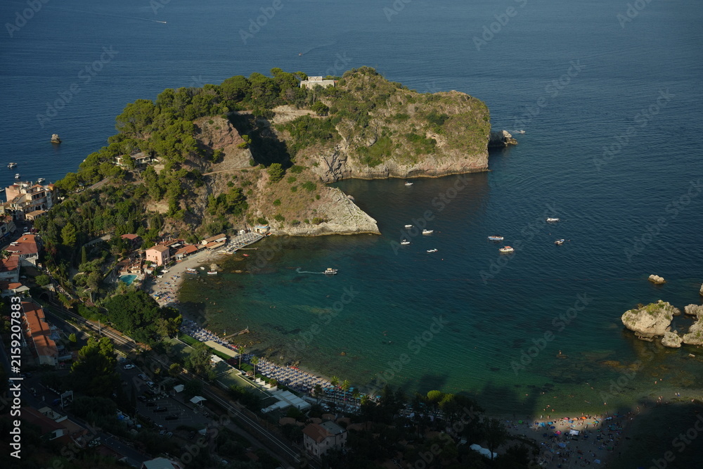 Fototapeta premium Isola Bella beach in Taormina Sicily