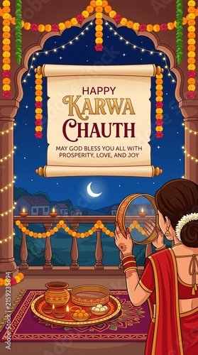 Happy Karwa Chauth Festival.