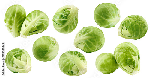 Konstfotografi Brussel sprout isolated, full depth of field