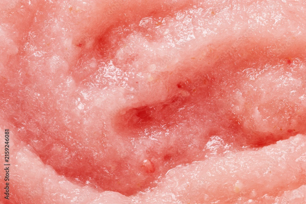 Fototapeta premium Close view of a soft pink texture resembling cotton candy at a fairground