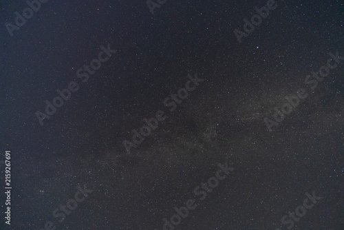 Wide-field astrophotography of the Milky Way galaxy in dark night sky