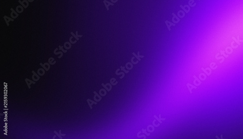 Abstract dark cyberpunk background with glowing diagonal pink and violet neon light beam, deep indigo blue and moody dark shadow smooth gradient and vintage grainy noise texture